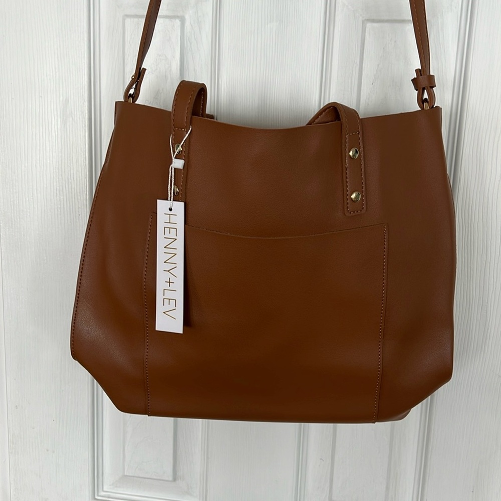 NEW Henny & Lev Faux Leather Tote bag